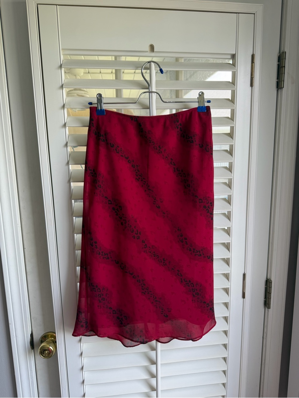 90’s/ early 2000’s Express midi skirt leopard print sz S vampy indie sleaze